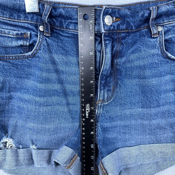 Loft Made And Love Denim jeans Shorts Womens Mid Calf Blue Size 31W - Picture 3 of 9